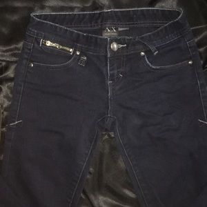 Armani Exchange dark blue skinny jeans size 0